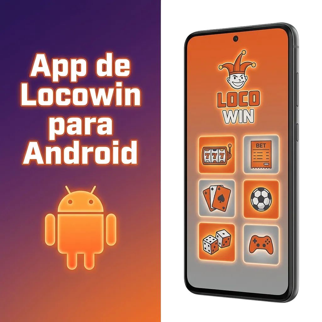 Locowin Android app interface showing sports betting and casino games available for free download