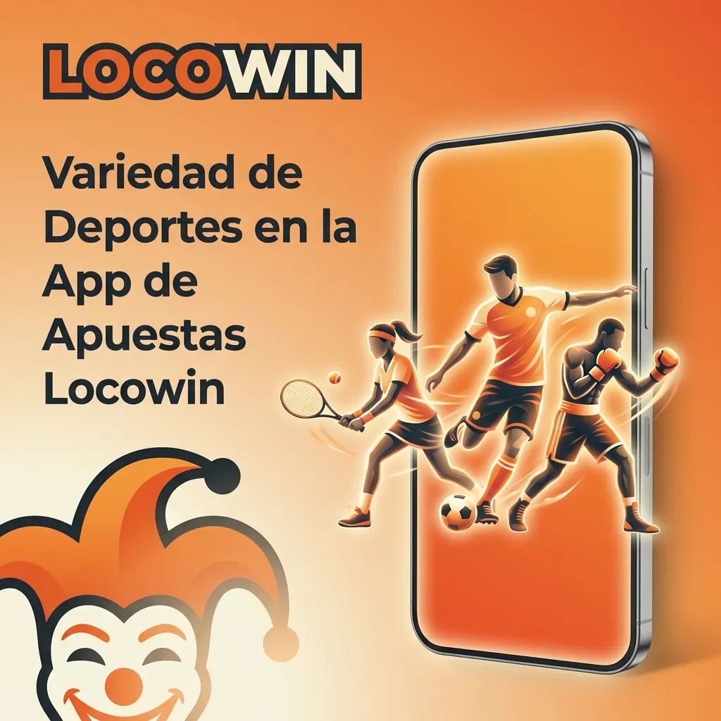 Interfaz de la app Locowin mostrando múltiples deportes disponibles para apuestas en vivo y previas al partido