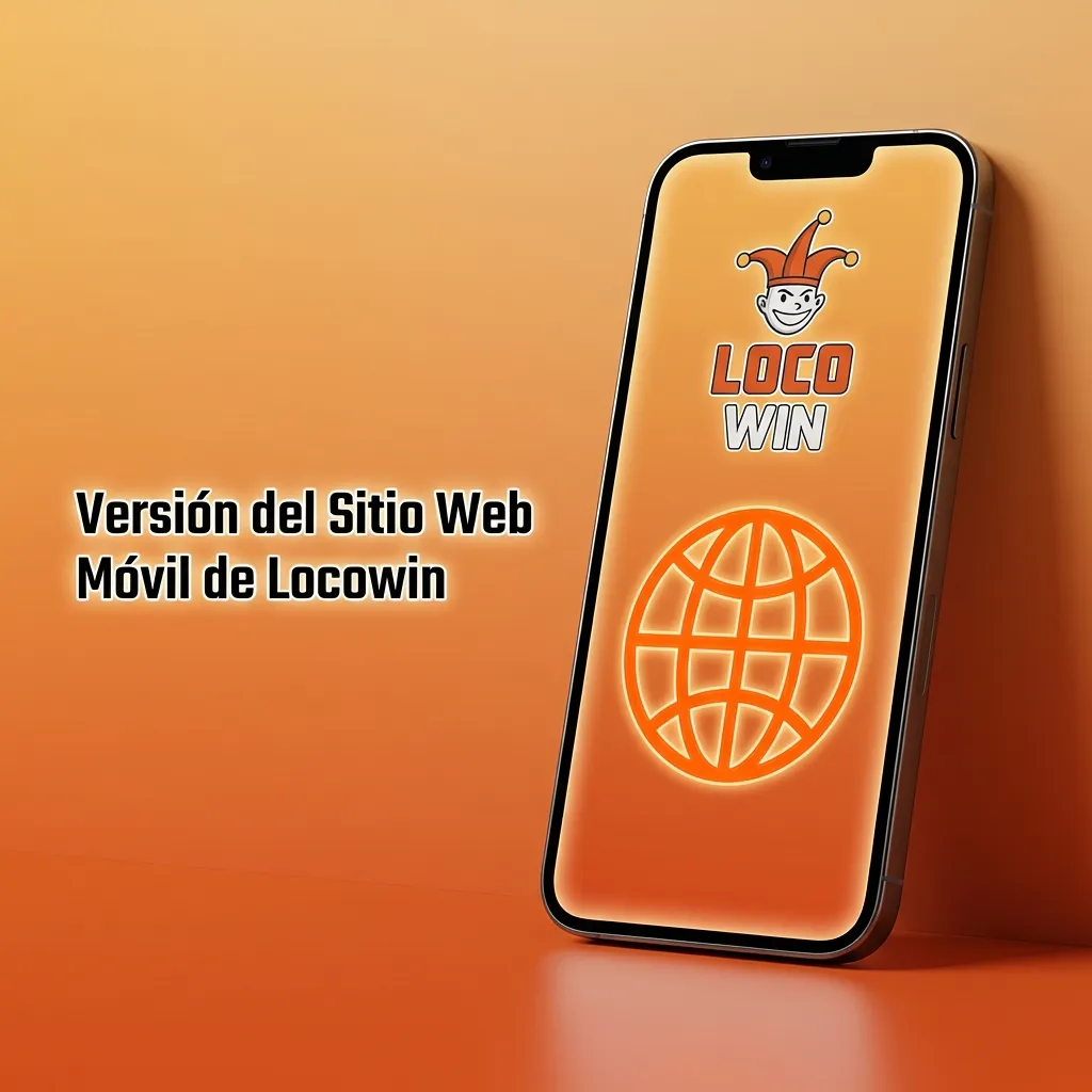 Usuario accediendo a la versión móvil optimizada de Locowin en smartphone para apuestas y juegos de casino